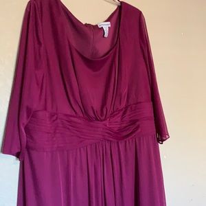 Magenta semi formal dress